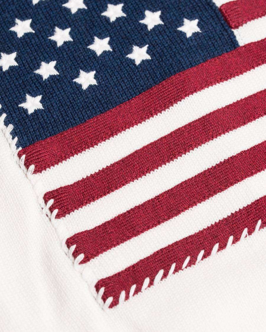 Heren | Truien | GANT | American Flag Sweater Off White