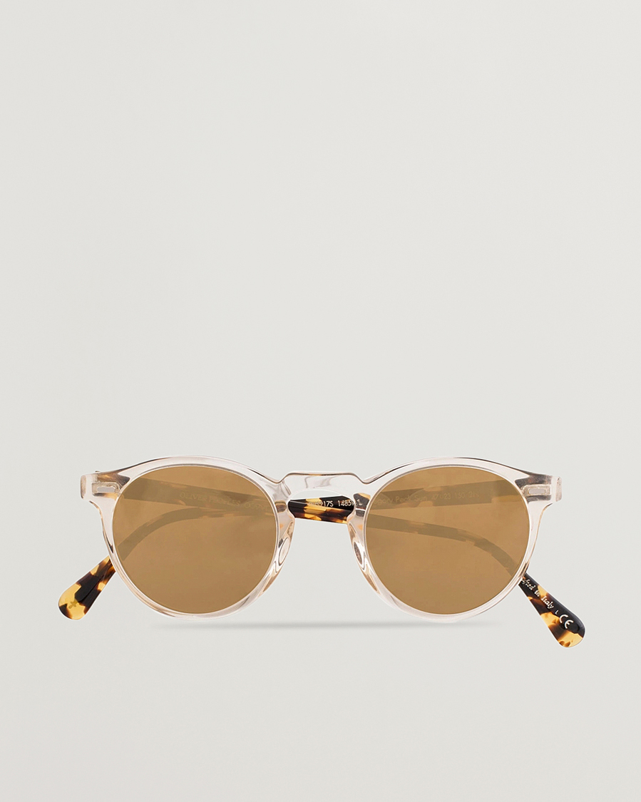 Heren |  | Oliver Peoples | Gregory Peck Sunglasses Honey/Gold Mirror