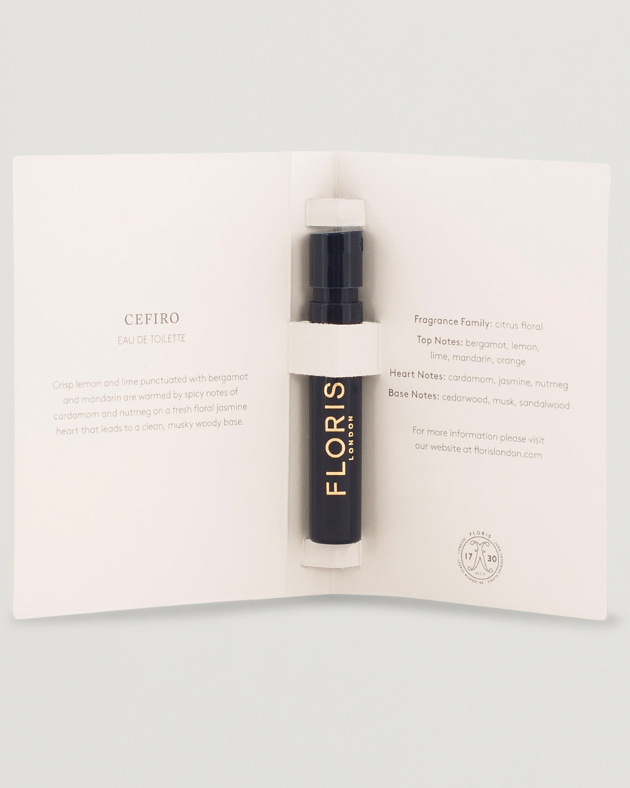 Heren | | | Floris London Cefiro Eau de Toilette 2ml Sample