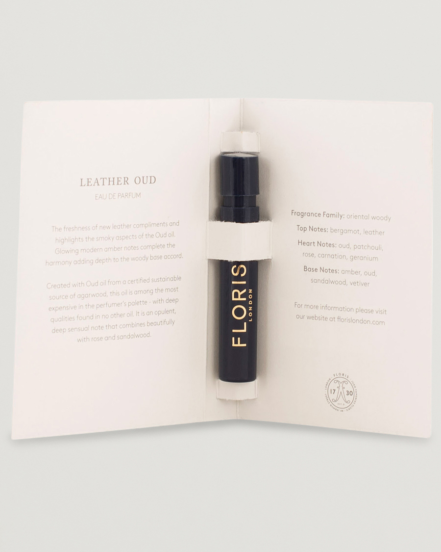 Heren |  |  | Floris London Leather Oud Eau de Parfum 1,2ml Sample