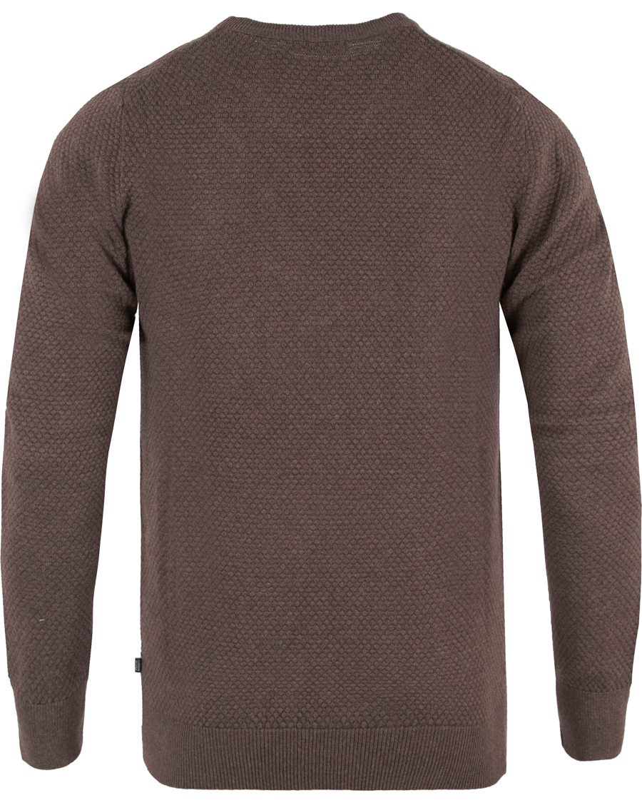 Heren | Truien | J.Lindeberg | Dexter Circle Structure Sweater Brown