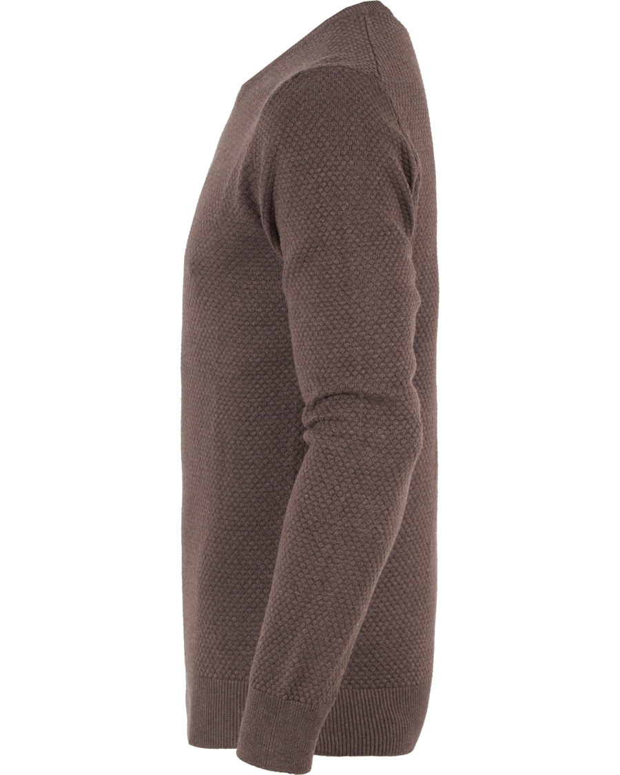 Heren | Truien | J.Lindeberg | Dexter Circle Structure Sweater Brown