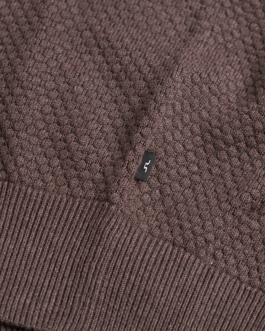 Heren | Truien | J.Lindeberg | Dexter Circle Structure Sweater Brown