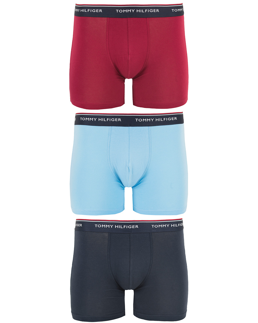 Heren | Ondergoed | Tommy Hilfiger | Premium Ess Trunk 3-Pack Alaska Blue/Ruba Red/Blue