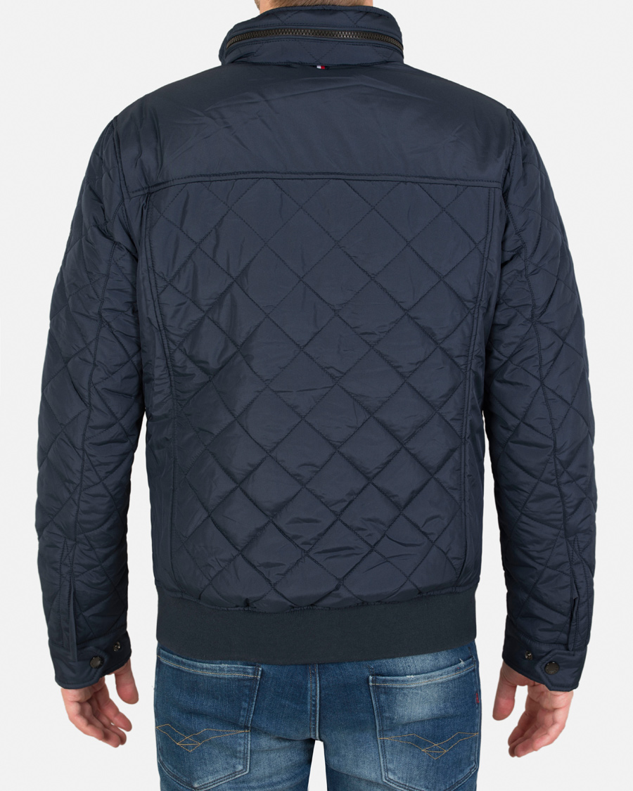Heren | Jassen | Tommy Hilfiger | Diamond Quilted Bomber Jacket Navy Blazer