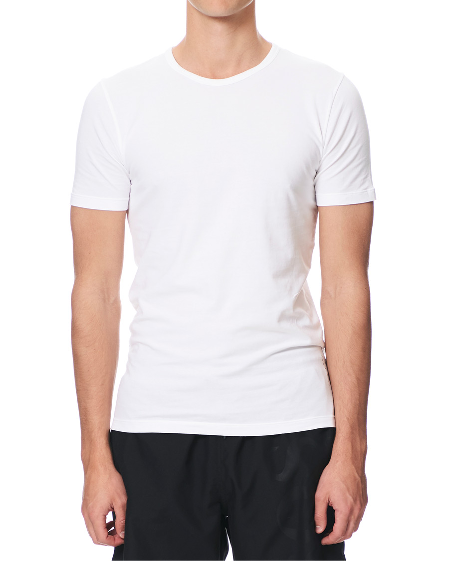 Heren | T-shirts | BOSS BLACK | BOSS 2-Pack Crew Neck Slim Fit Tee White