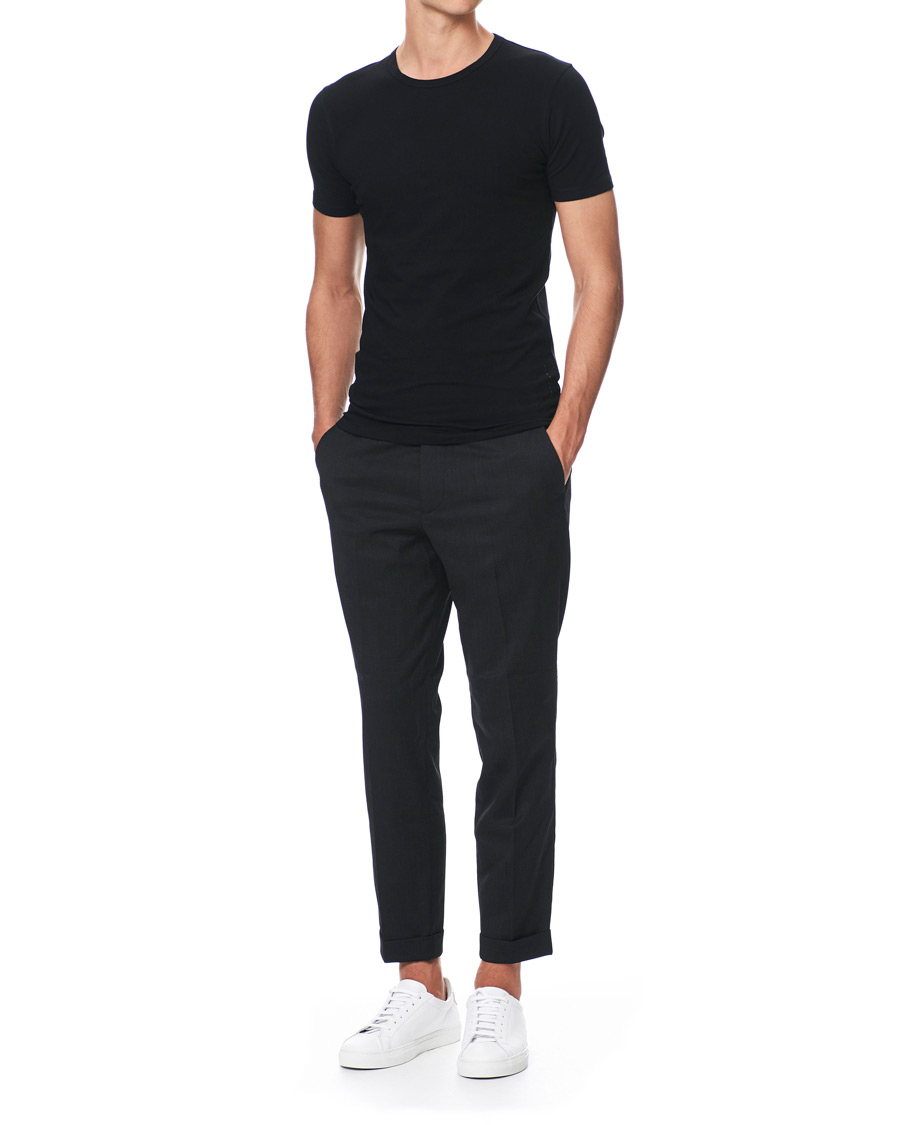 Heren | T-shirts | BOSS BLACK | BOSS 2-Pack Crew Neck Slim Fit Tee Black