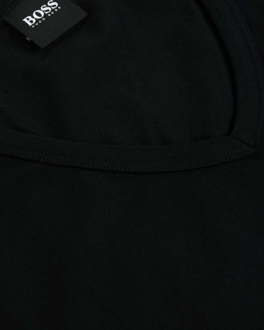 Heren | T-shirts | BOSS BLACK | BOSS 2-Pack V-Neck Slim Fit Tee Black