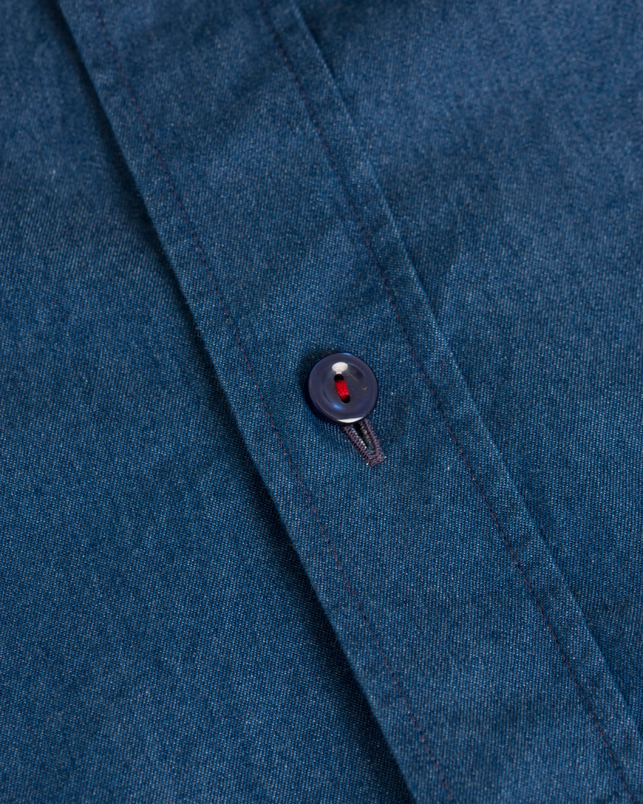 Heren | Overhemden | Eton | Slim Fit Denim Shirt Blue