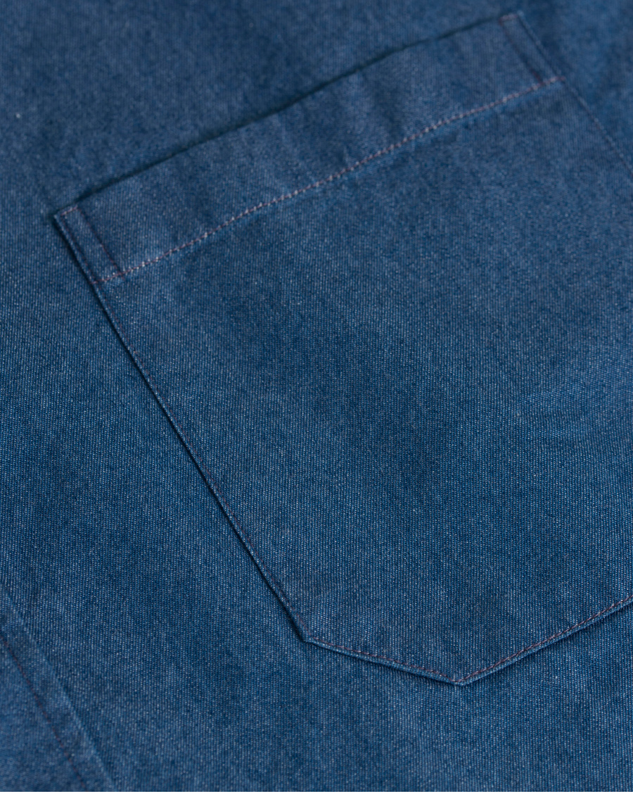 Heren | Overhemden | Eton | Slim Fit Denim Shirt Blue