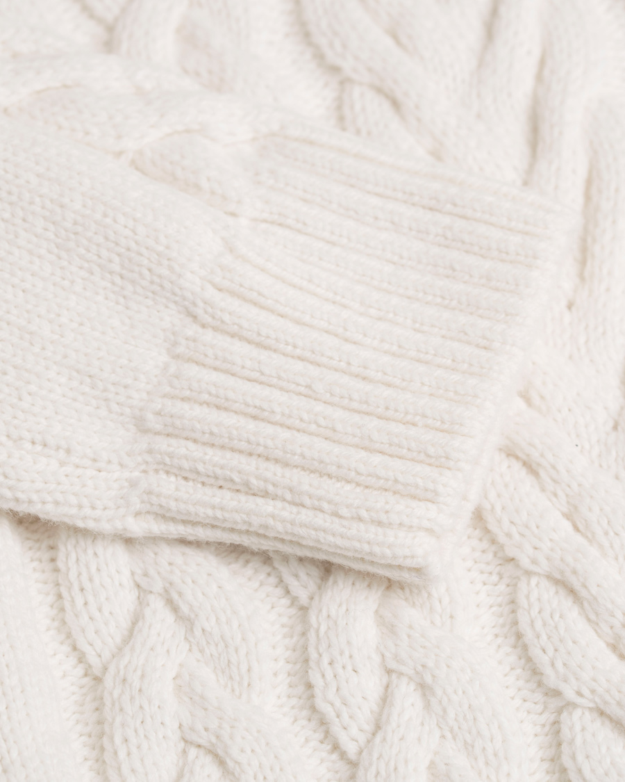 Heren | Truien | GANT | Cable Turtleneck Eggshell