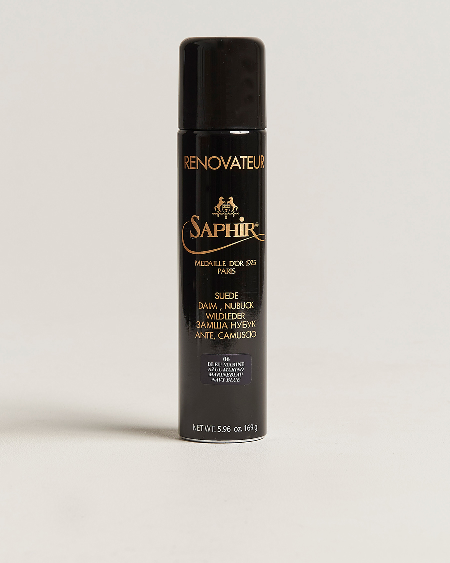Heren | Schoenverzorging | Saphir Medaille d'Or | Renovateur Suede 250 ml Spray Navy Blue