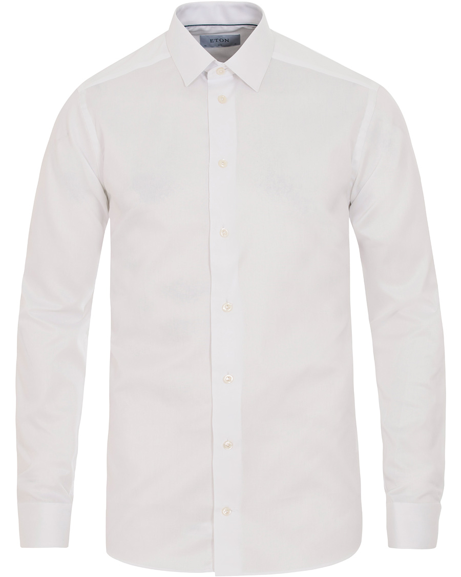 Heren | Overhemden | Eton | Slim Fit Shirt Pointed White