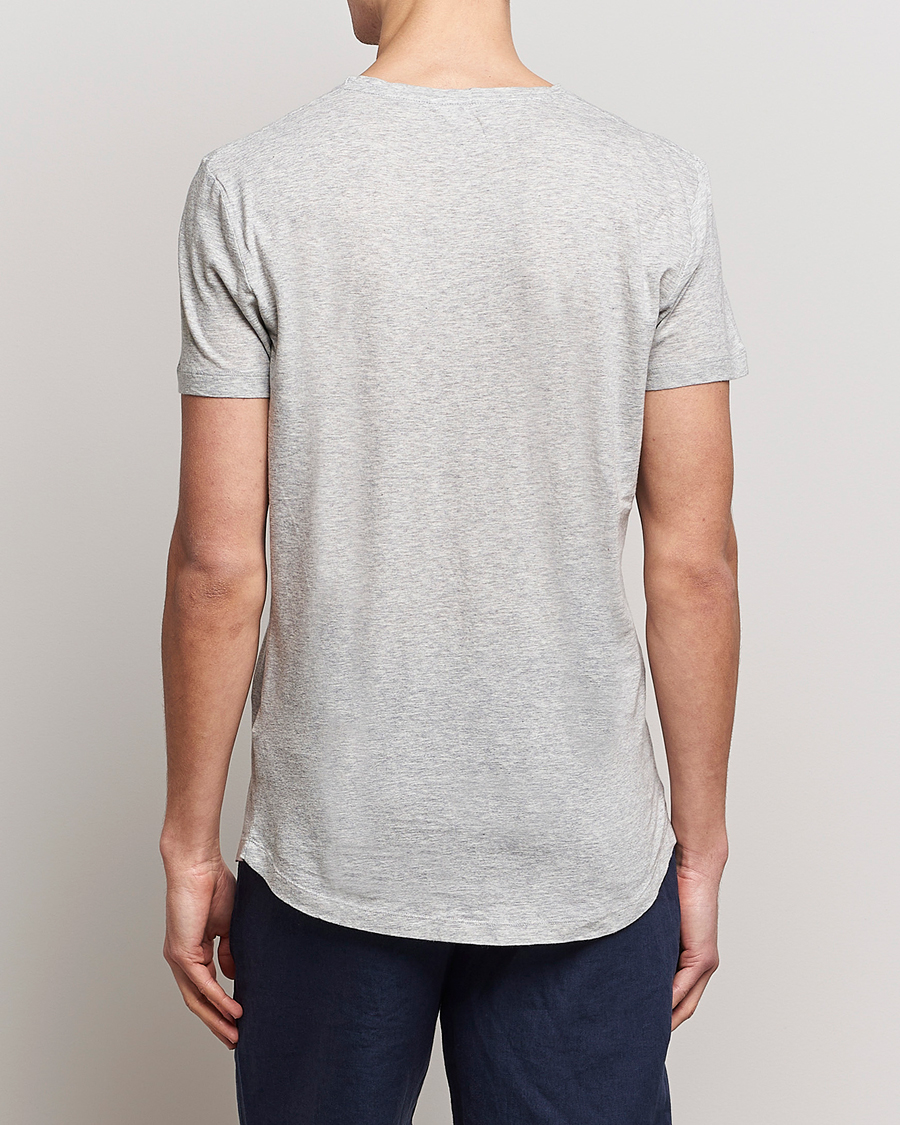 Heren | T-shirts | Orlebar Brown | OB Crew Neck Tee Mid Grey Melange