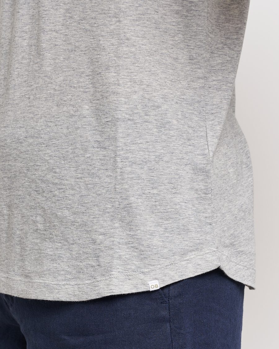 Heren | T-shirts | Orlebar Brown | OB Crew Neck Tee Mid Grey Melange