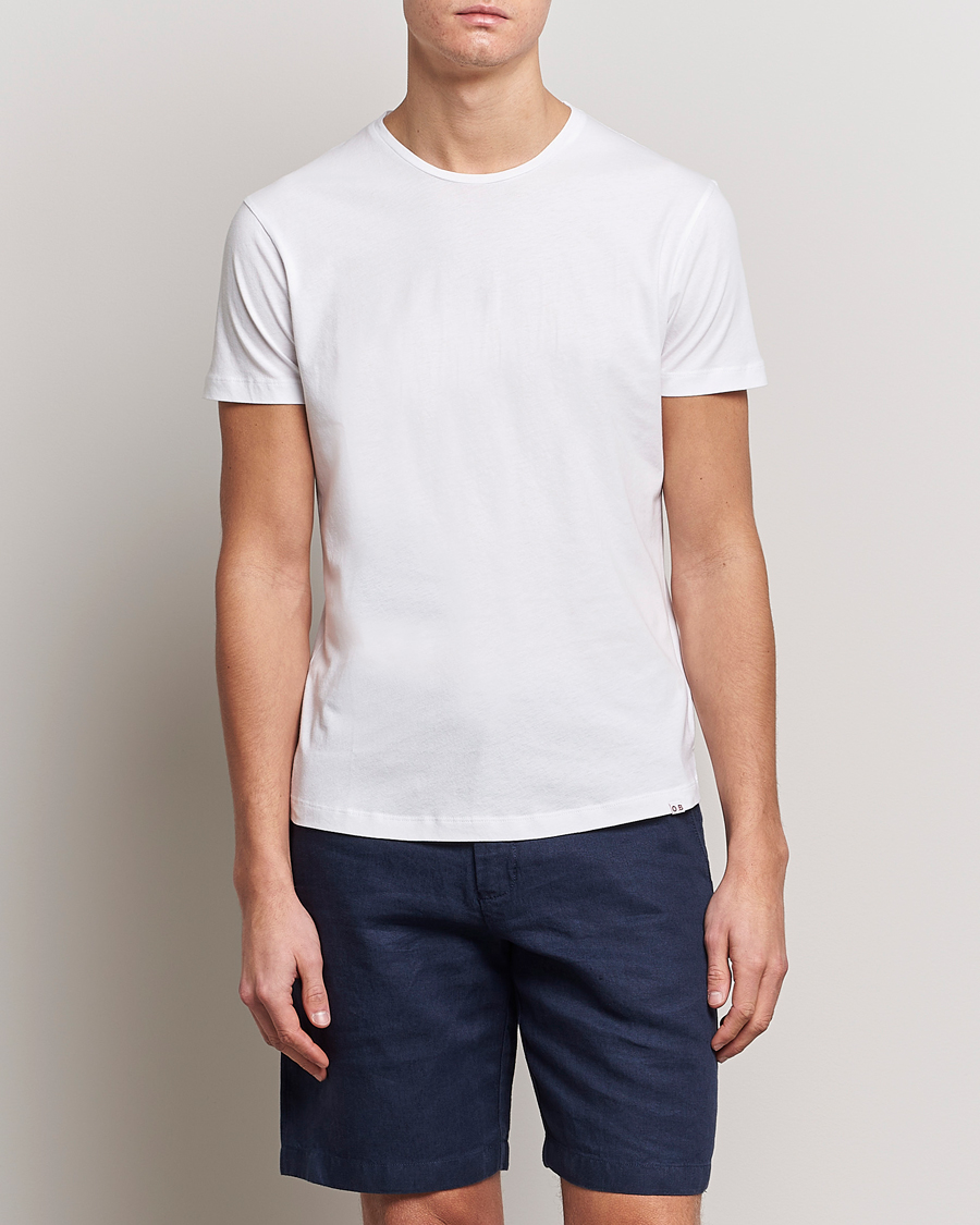 Heren | Witte T-shirts | Orlebar Brown | OB Crew Neck Tee White