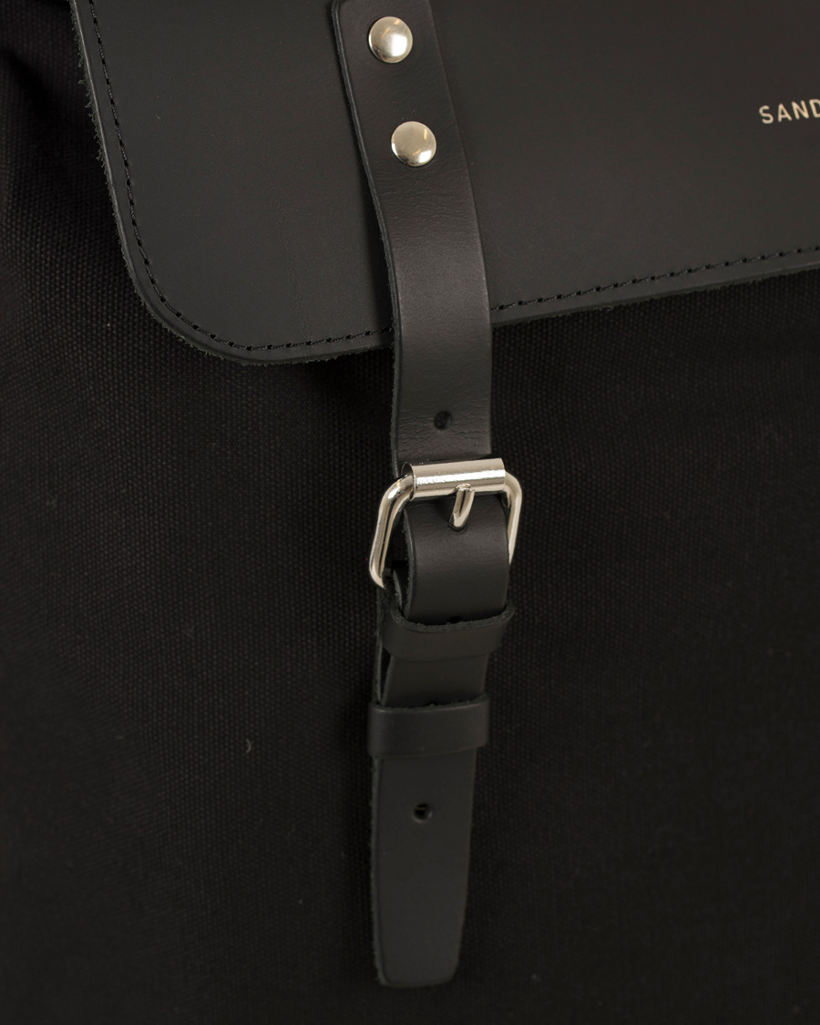 Heren | Sandqvist Hege Canvas Backpack Black | Sandqvist | Hege Canvas Backpack Black