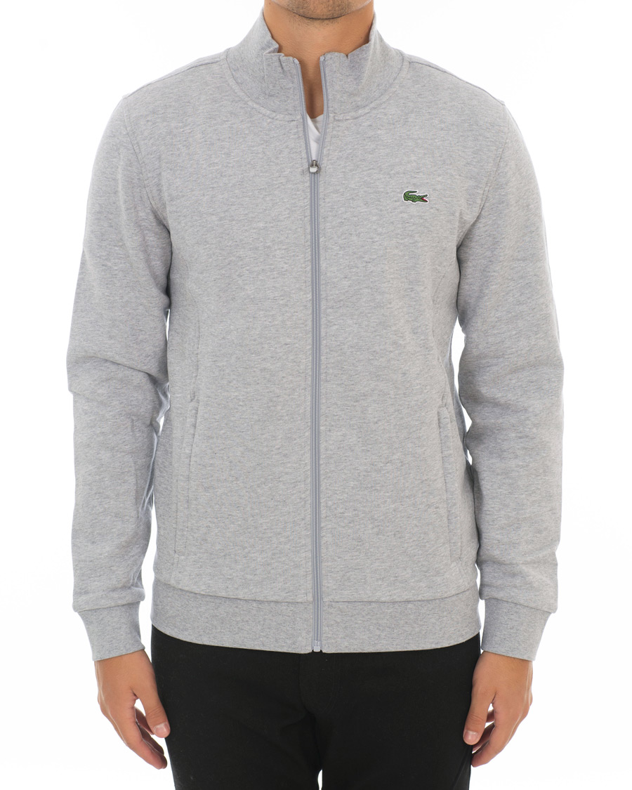Heren | Truien | Lacoste | Zip Trough Sweatshirt Argent Chine
