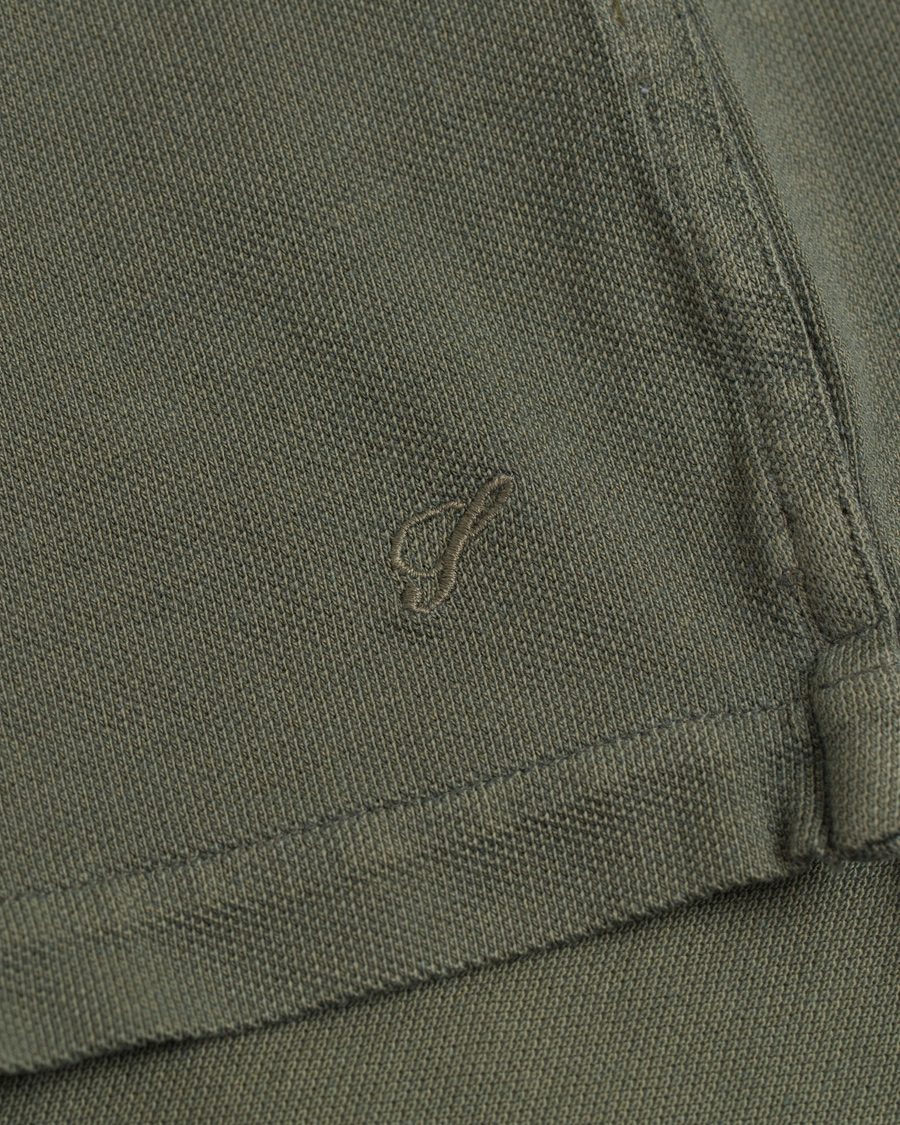 Heren | Polo's | Stenströms | Pigment Dyed Polo Forrest Green