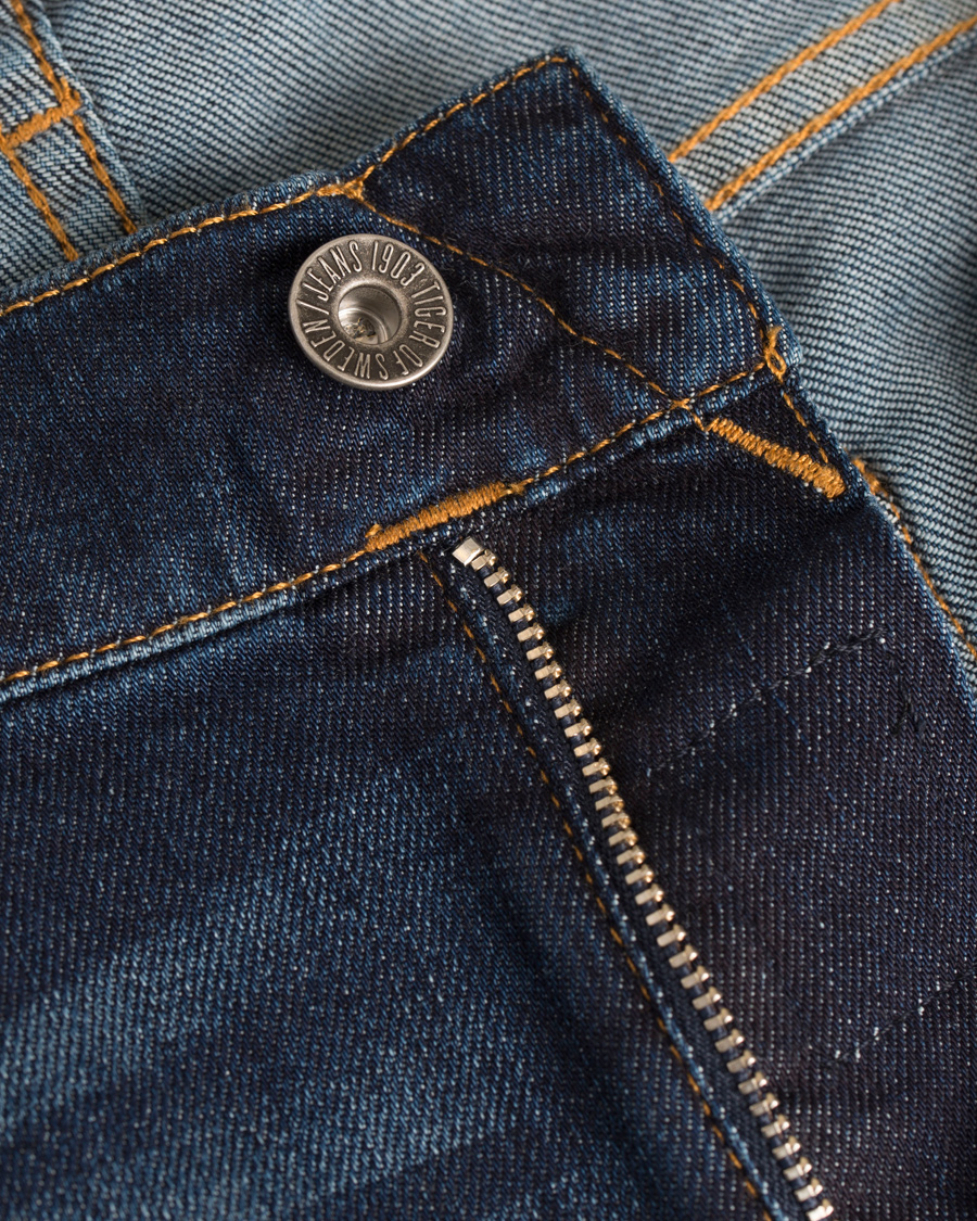Heren | Jeans | Tiger of Sweden Jeans | Straw Reign Jeans Dark Blue