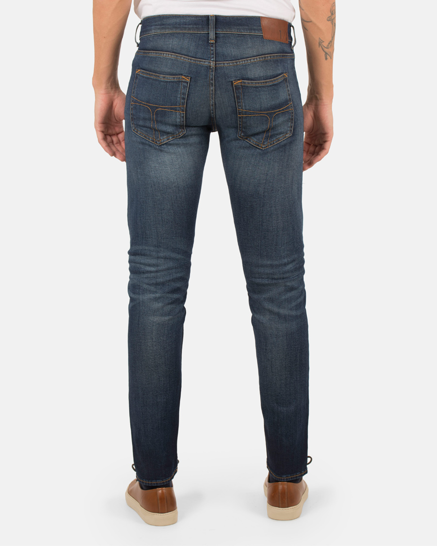 Heren | Jeans | Tiger of Sweden Jeans | Straw Reign Jeans Dark Blue