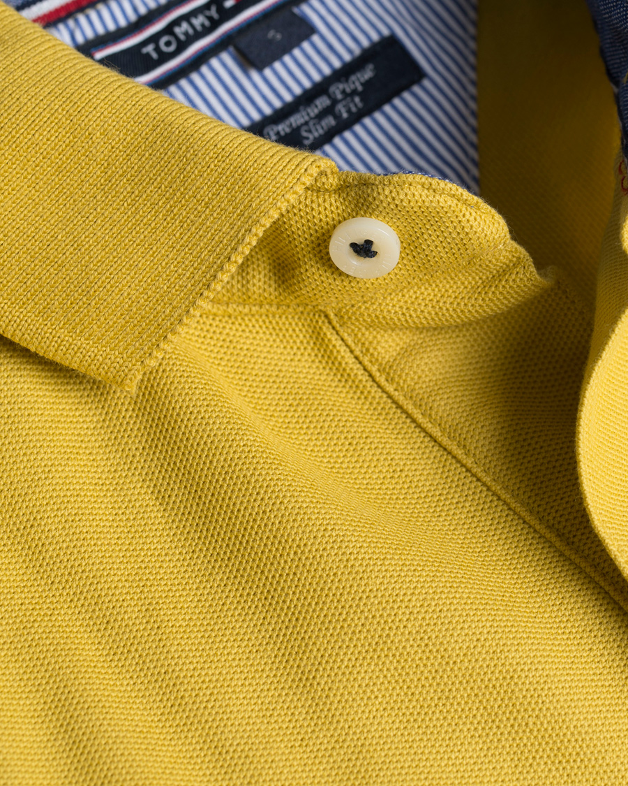 Heren | Polo's | Tommy Hilfiger | Performance Slim Fit Polo Oil Yellow