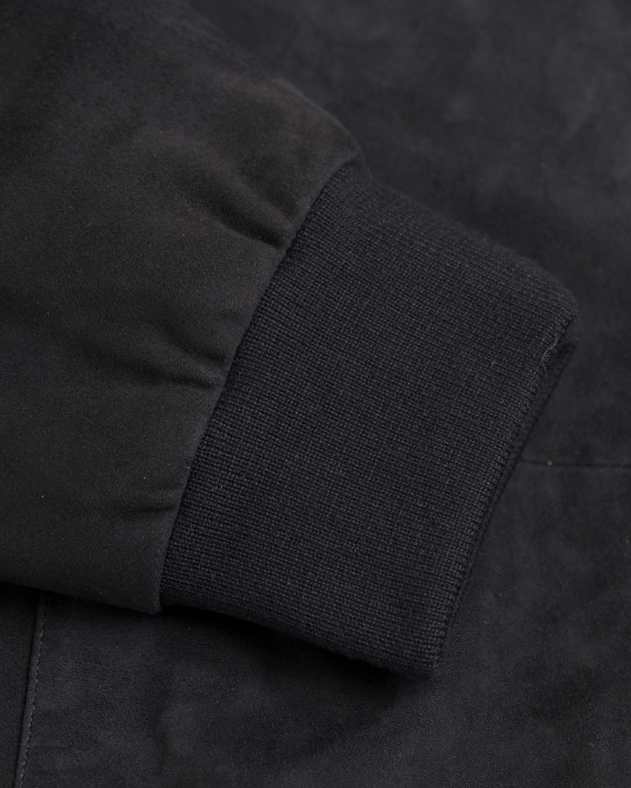 Heren | Jassen | Tommy Hilfiger | Caen Bomber Suede Jacket Midnight