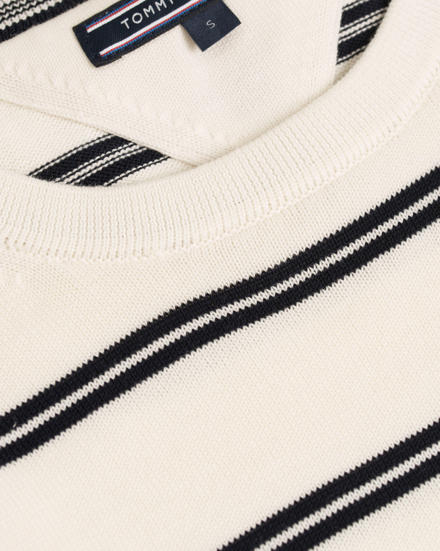Heren | Truien | Tommy Hilfiger | Hendrics Stripe Knitted Crew Neck Snow White