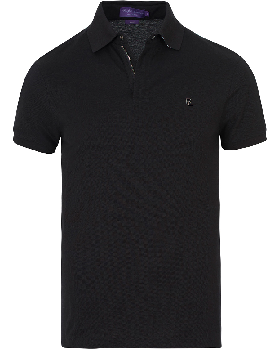 Heren | Polo's | Ralph Lauren Purple Label | Active Pique Polo Black