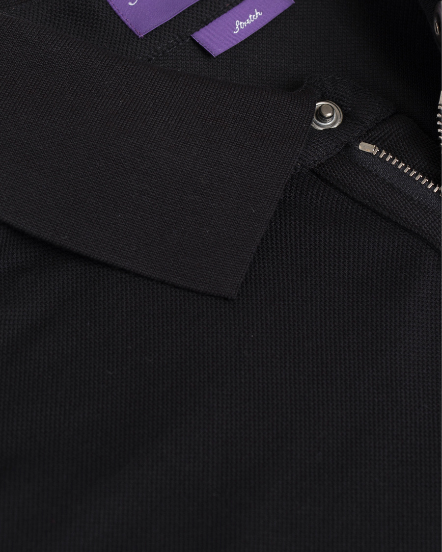 Heren | Polo's | Ralph Lauren Purple Label | Active Pique Polo Black