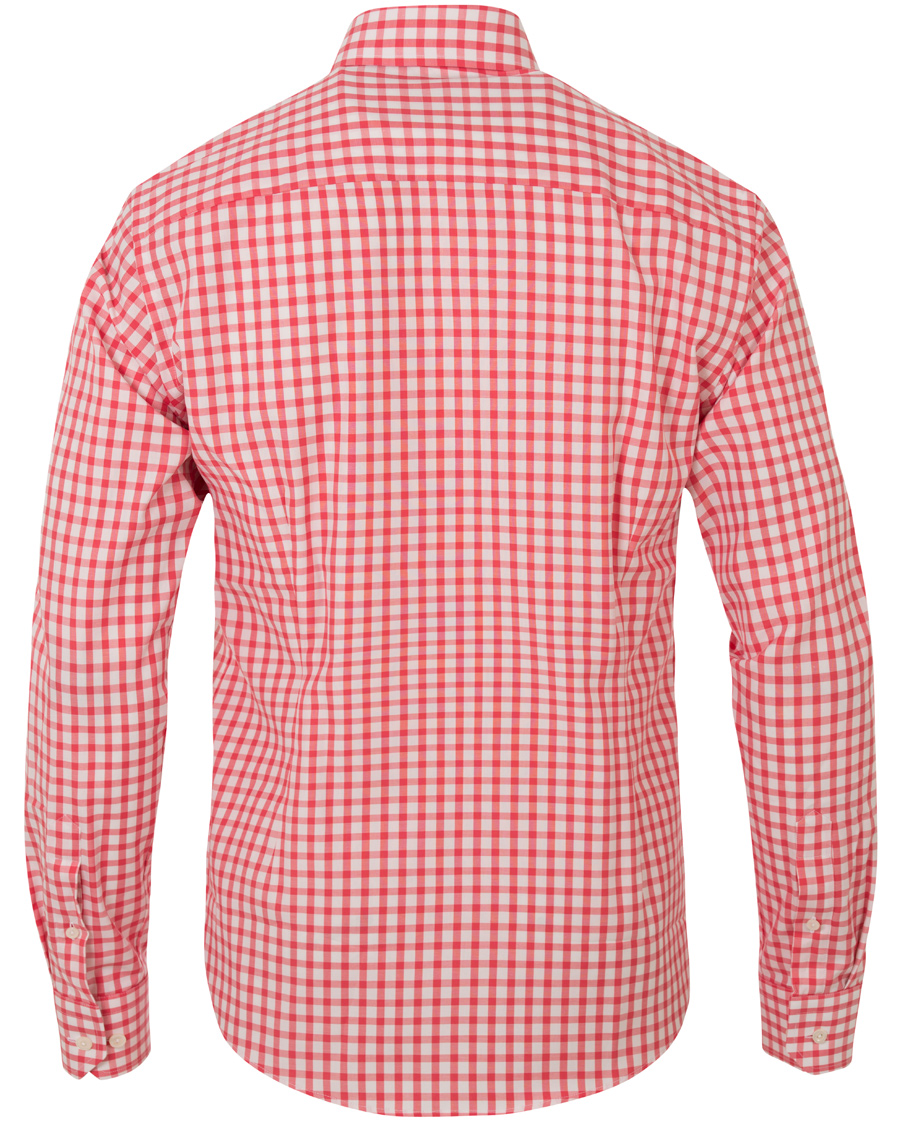 Heren | Overhemden | Eton | Slim Fit Signature Twill Check Shirt Red