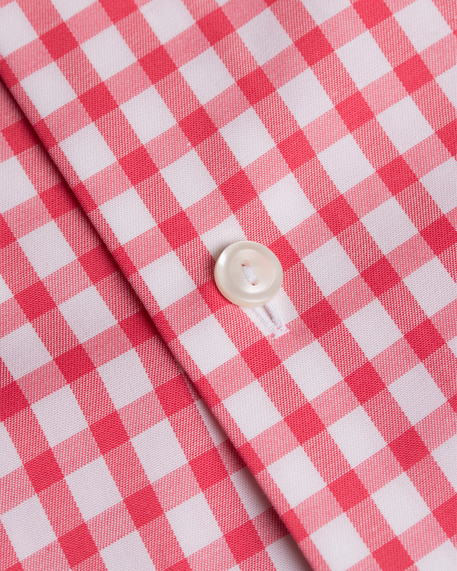 Heren | Overhemden | Eton | Slim Fit Signature Twill Check Shirt Red