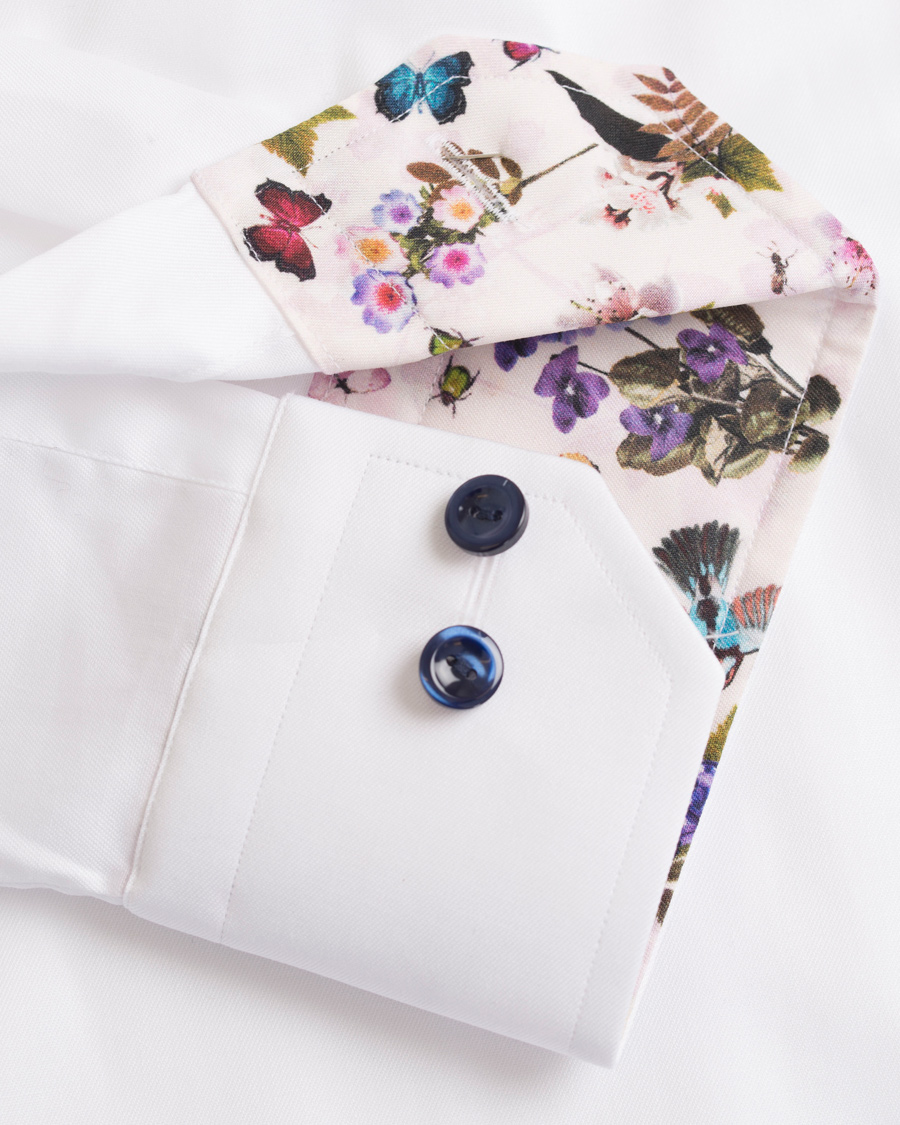 Heren | Overhemden | Eton | Slim Fit Signature Twill Contrast Shirt White