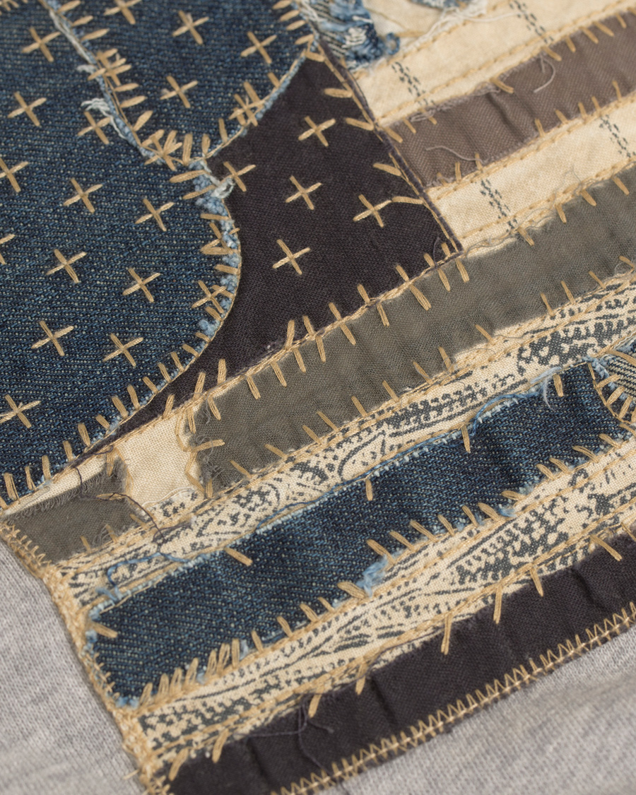 Heren | Truien | Denim & Supply Ralph Lauren | Popover Flag Hood Grey