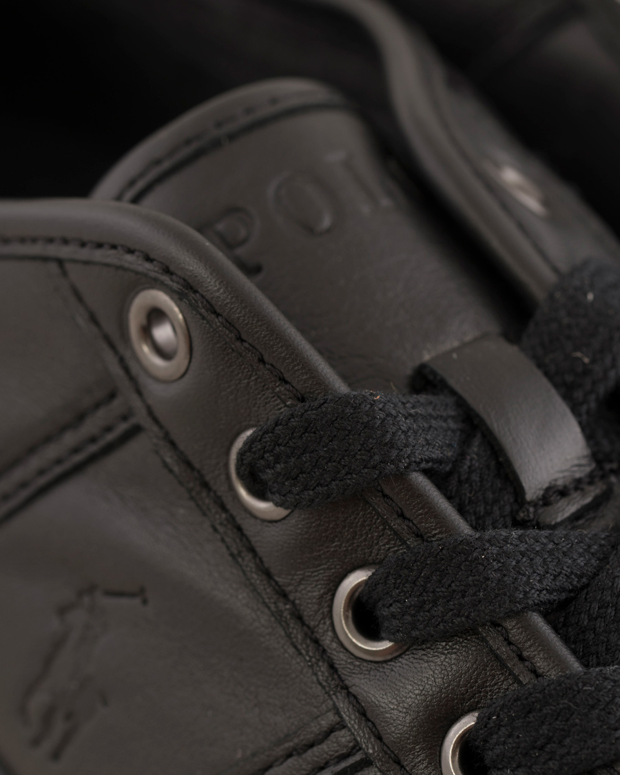 Heren | Polo Ralph Lauren Tyrian Calf Sneaker Black | Polo Ralph Lauren | Tyrian Calf Sneaker Black