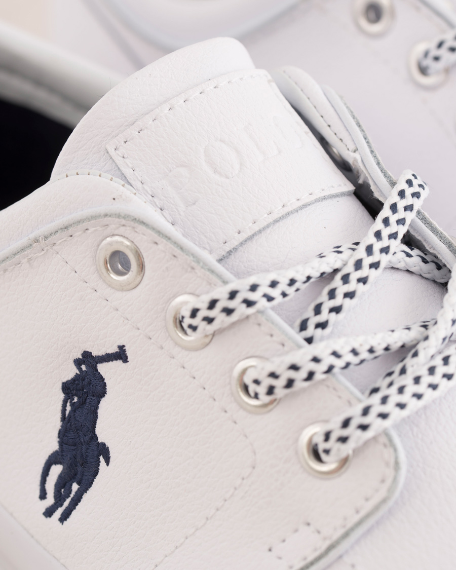 Heren | Polo Ralph Lauren Faxon Low Leather Sneaker White | Polo Ralph Lauren | Faxon Low Leather Sneaker White