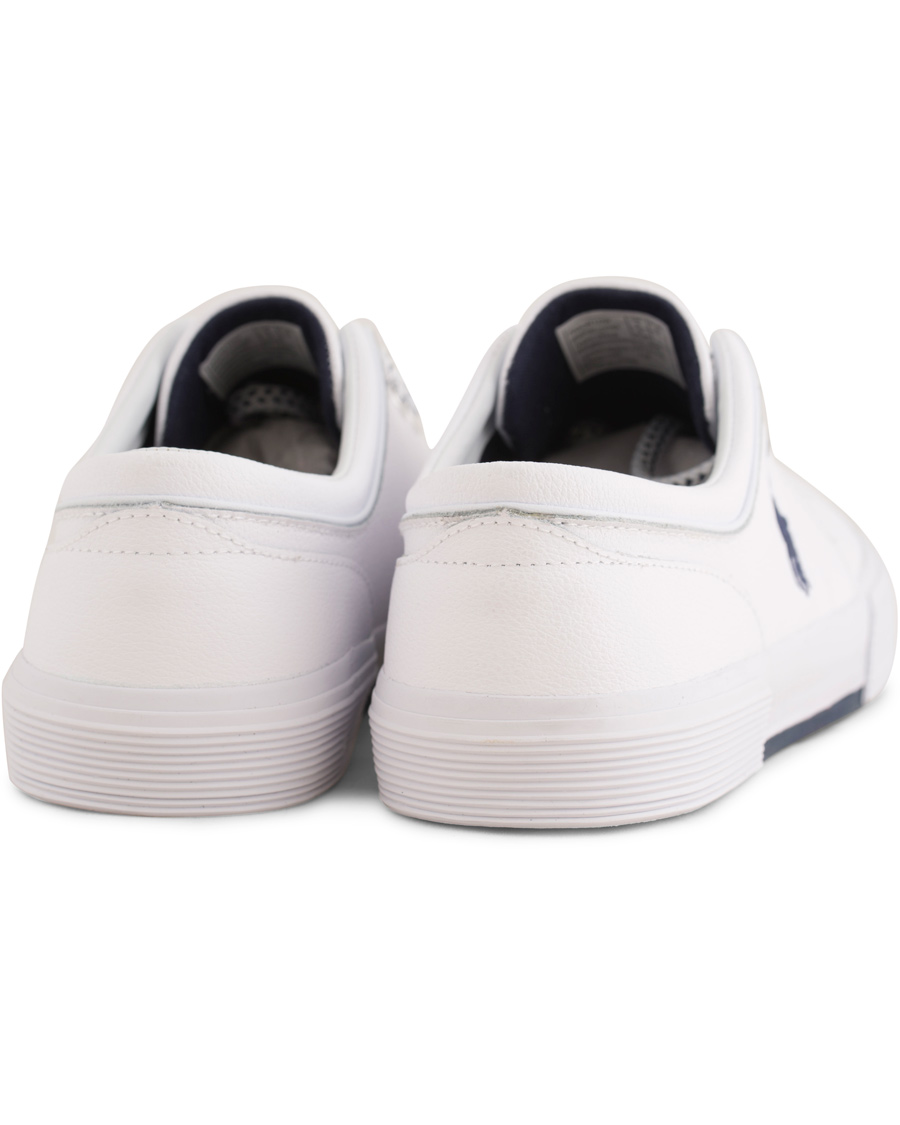 Heren | Polo Ralph Lauren Faxon Low Leather Sneaker White | Polo Ralph Lauren | Faxon Low Leather Sneaker White