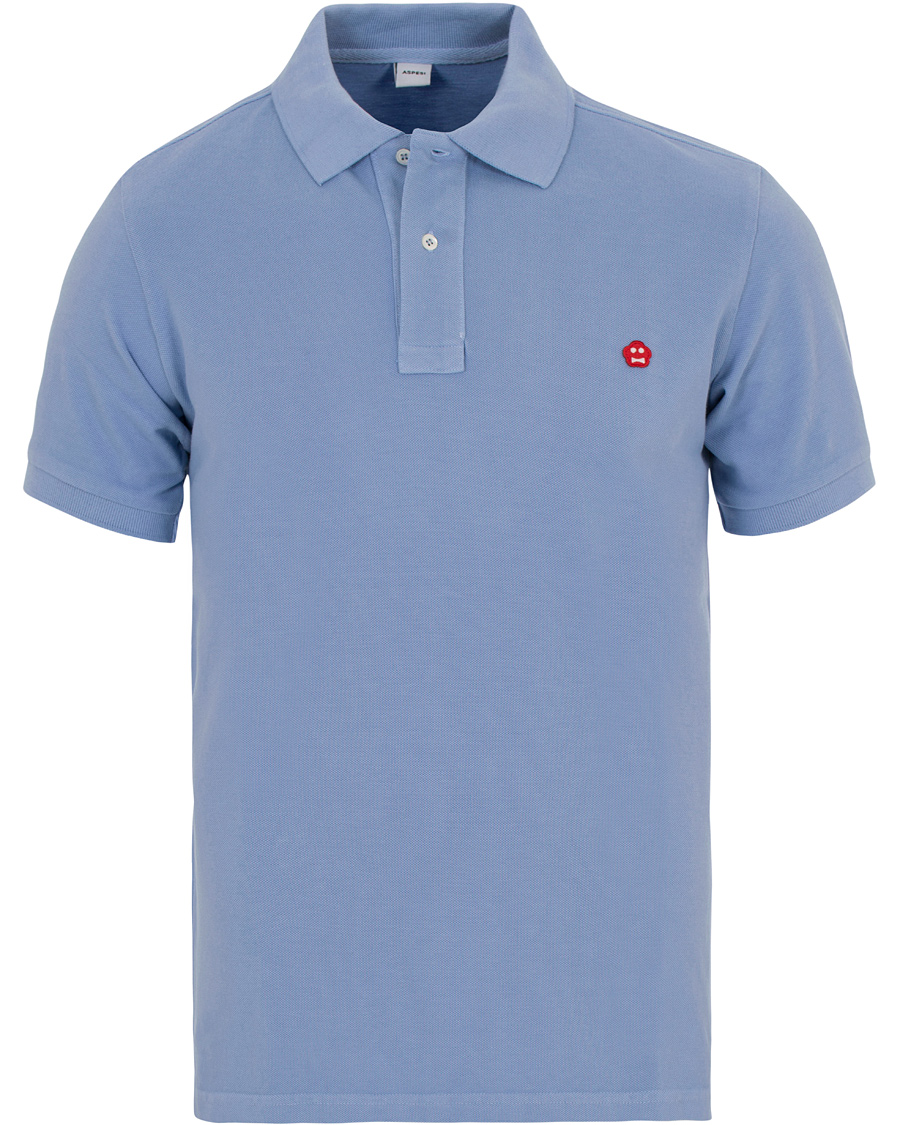 Heren | Polo's | Aspesi | Logo Polo Light Blue