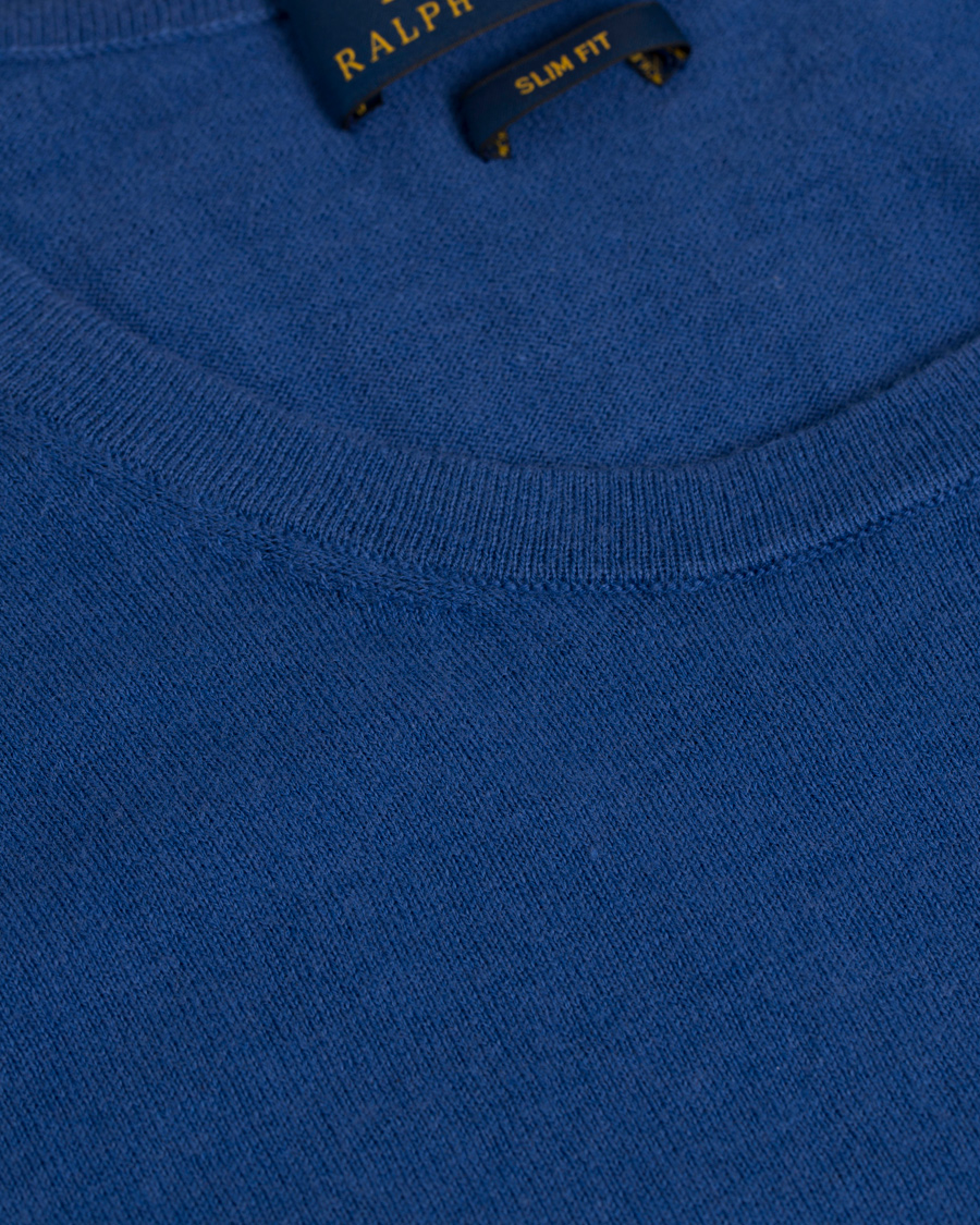 Heren | Truien | Polo Ralph Lauren | Slim Fit Cotton Crew Neck Pullover Blue Legacy