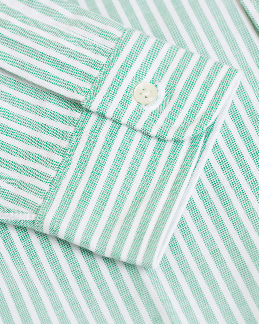Heren | Overhemden | Polo Ralph Lauren | Slim Fit Oxford Stretch Stripe Shirt Green/White