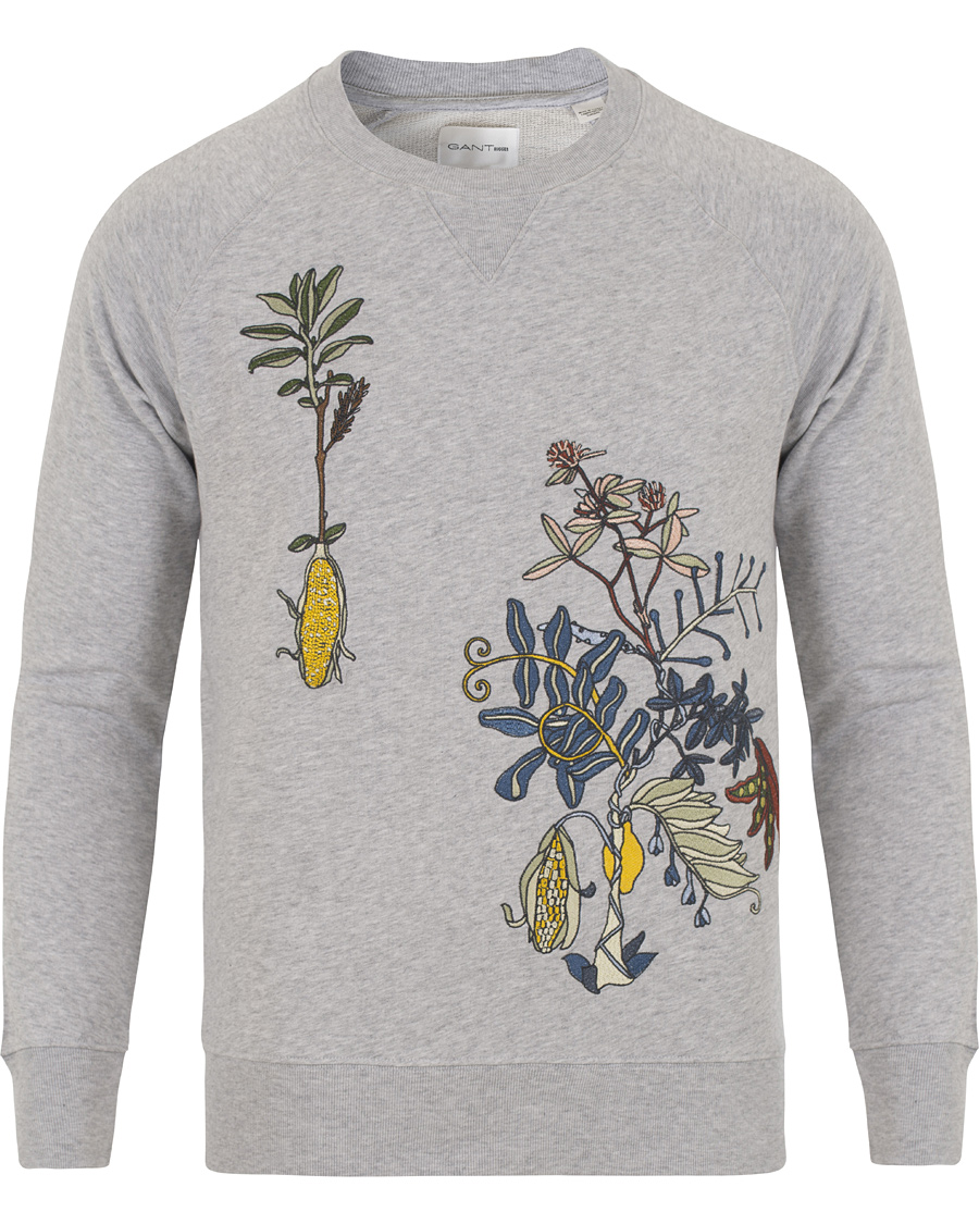 Heren | Truien | GANT Rugger | The Embroidery Crew Sweatshirt Grey