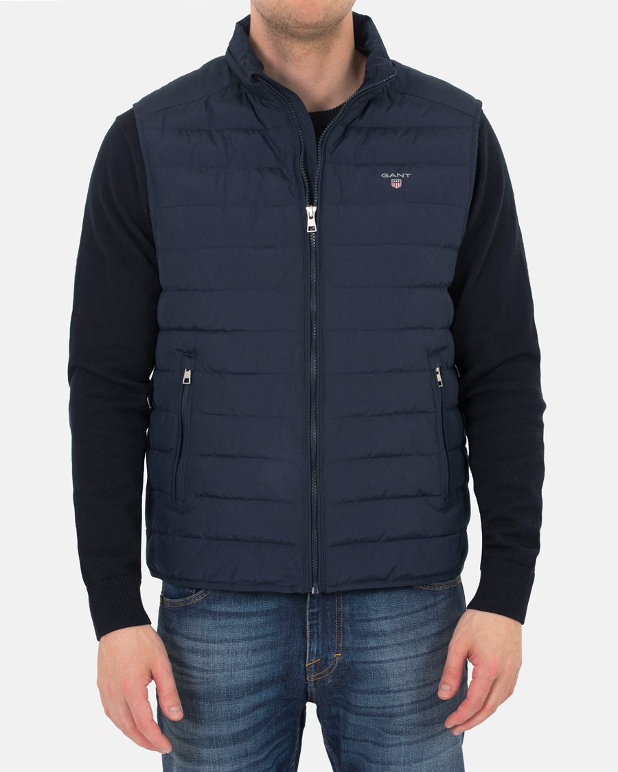 Heren | Jassen | GANT | Summer Cloud Vest Marine