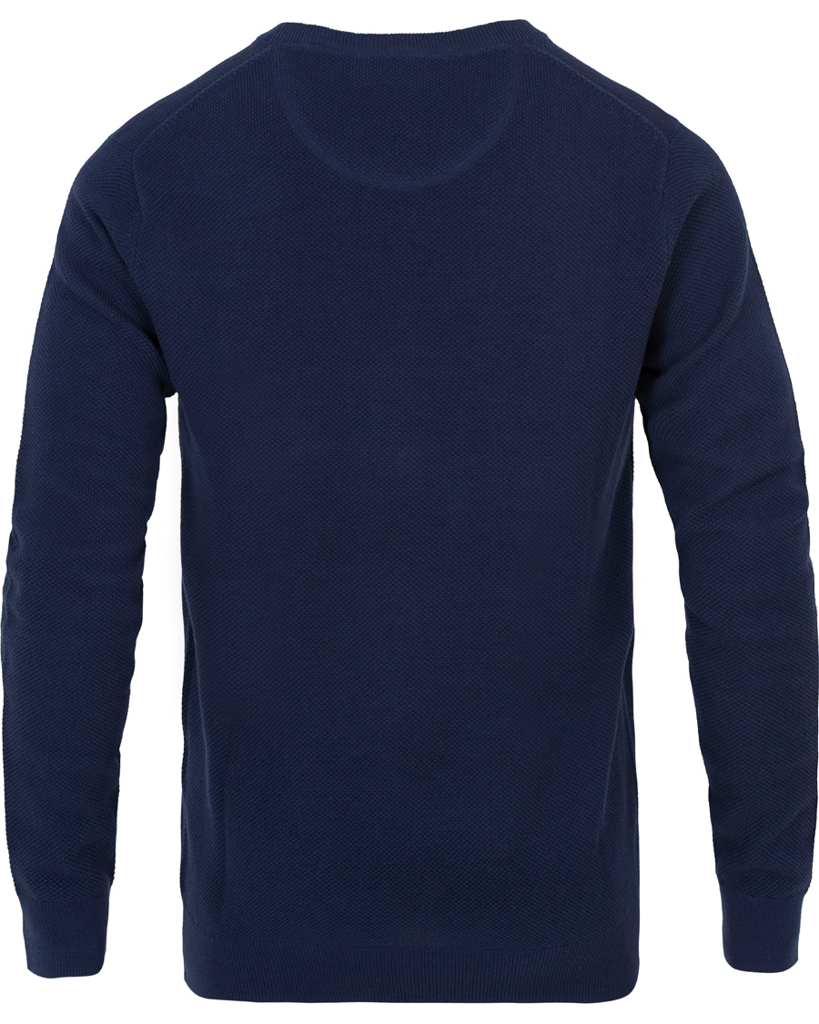 Heren | Truien | GANT | Cotton Pique Crew Neck Blue