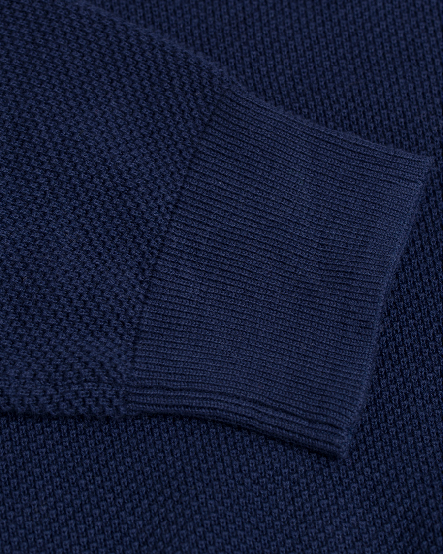 Heren | Truien | GANT | Cotton Pique Crew Neck Blue