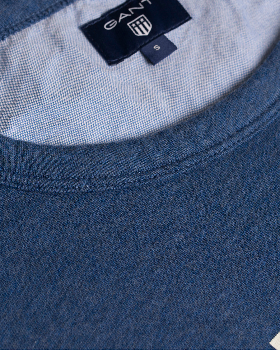 Heren | Truien | GANT | New Haven Sweatshirt Blue Melange