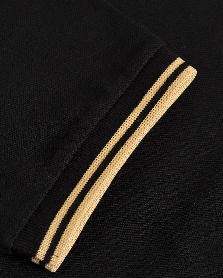 Heren | Polo's | Fred Perry Reissues | Twin Tip Polo Black/Champagne