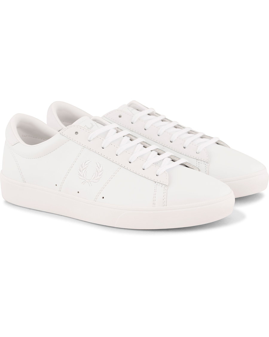 Heren | Fred Perry Spencer Leather Sneaker White | Fred Perry | Spencer Leather Sneaker White