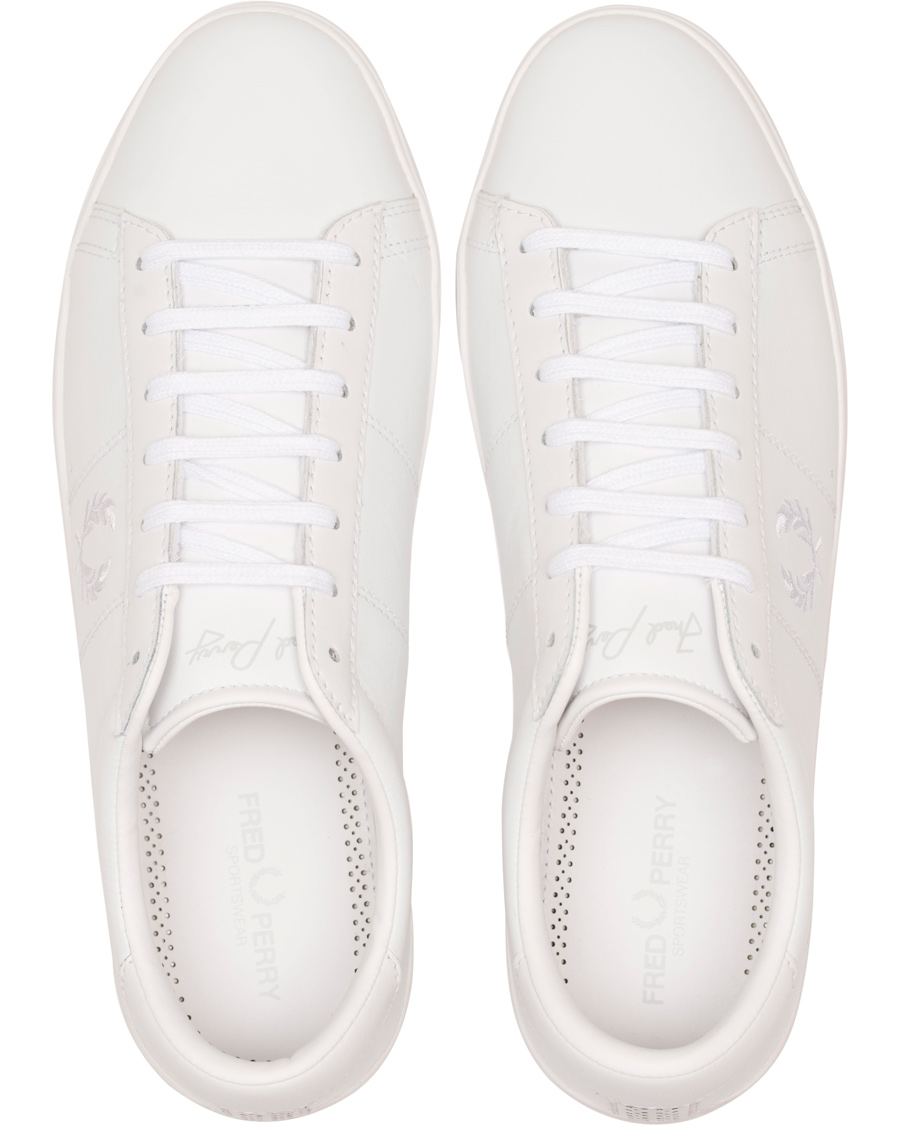 Heren | Fred Perry Spencer Leather Sneaker White | Fred Perry | Spencer Leather Sneaker White