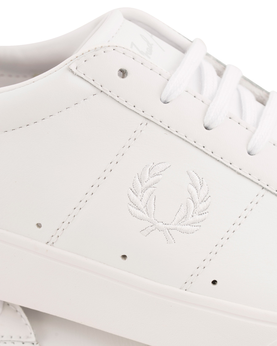Heren | Fred Perry Spencer Leather Sneaker White | Fred Perry | Spencer Leather Sneaker White