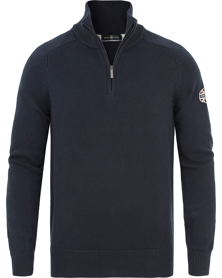 Heren | Truien | Henri-Lloyd | Henri Lloyd Branded Danesford Knitted Half Zip Navy